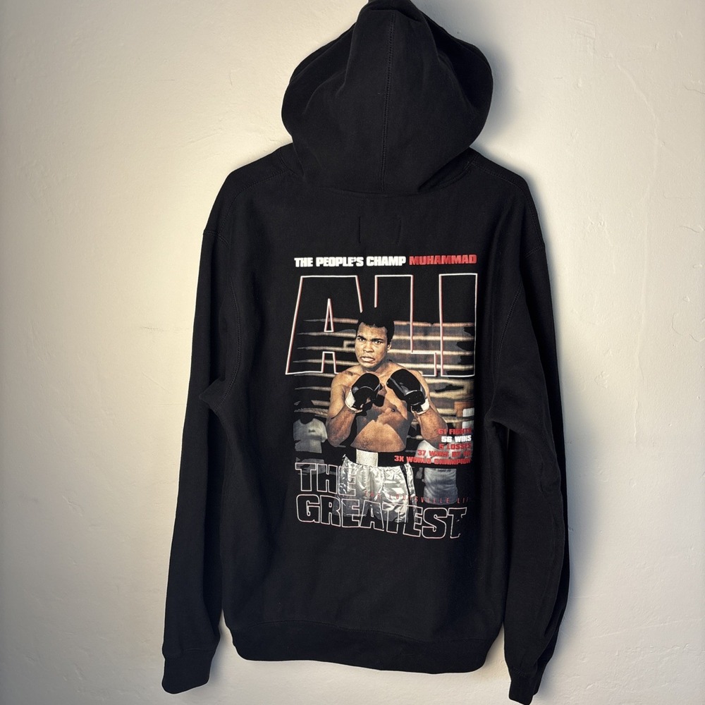 Muhammad Ali The Greatest X Shoe Palace Pull Over Hoodie Sweatshirt Large